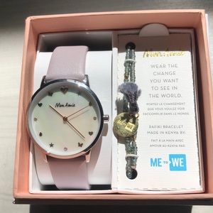 Mon amie watch bracelet set